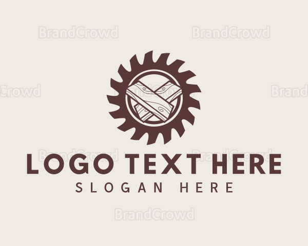 Wood Circular Saw Logo