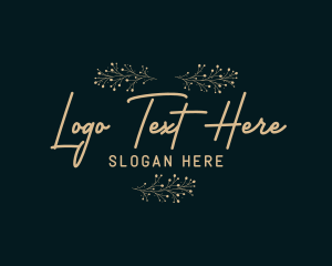 Calligraphy - Elegant Floral Business logo design