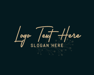 Wordmark - Elegant Floral Business logo design