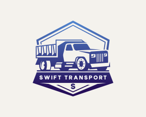 Dump Truck Transportation logo design