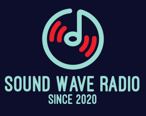 Radio Station - DJ Music Disc logo design
