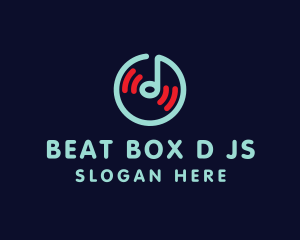 Dj - DJ Music Disc logo design