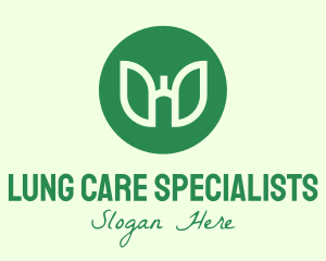 Green Lung Health Circle logo design