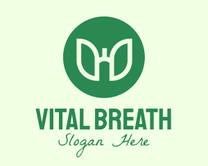 Green Lung Health Circle logo design