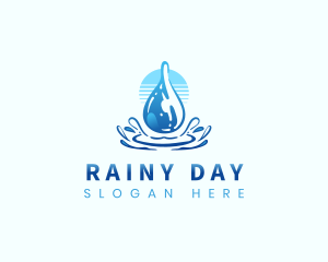 Aqua Water Drop logo design