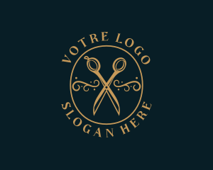 Luxury Scissors Dressmaking Logo