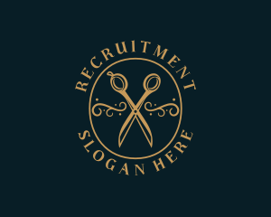 Luxury Scissors Dressmaking Logo