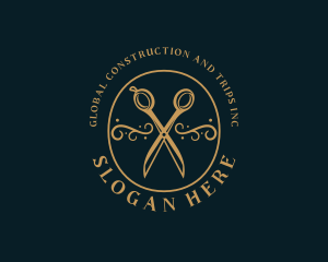 Tailoring - Luxury Scissors Dressmaking logo design