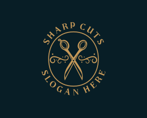 Scissors - Luxury Scissors Dressmaking logo design