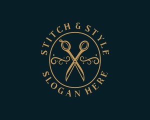 Dressmaker - Luxury Scissors Dressmaking logo design