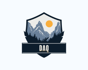Outdoor - Mountain Outdoor Shield logo design