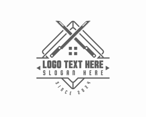 Renovation - Saw Repair Construction logo design