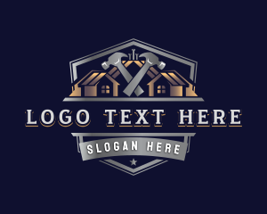 Nail - Carpentry Hammer Construction logo design