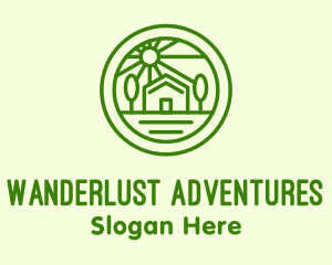 Travel - Eco Landscape Travel Villa logo design