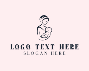Adoption - Mom Postnatal Childcare logo design