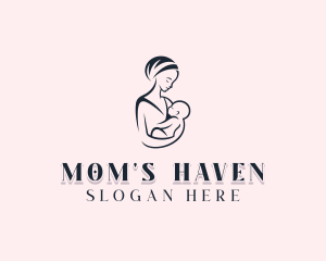 Mom Postnatal Childcare logo design