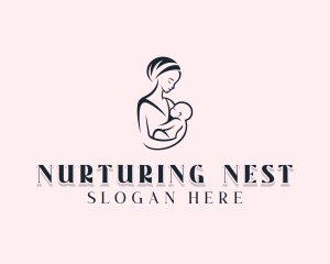 Mom Postnatal Childcare logo design