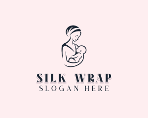 Headscarf - Mom Postnatal Childcare logo design