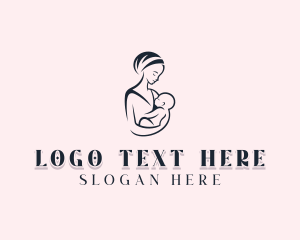 Mom - Mom Postnatal Childcare logo design