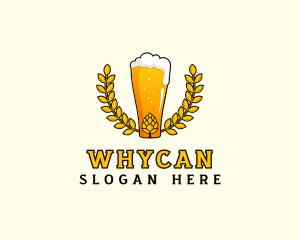 Wheat Wreath Beer Logo