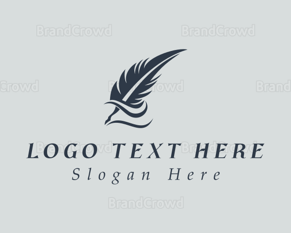 Writing Feather Quill Logo