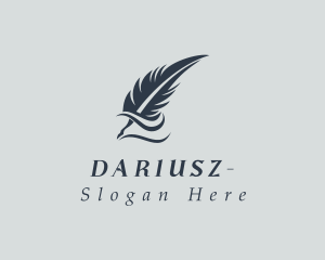 Writing Feather Quill Logo