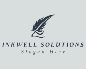 Writing - Writing Feather Quill logo design