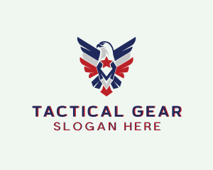 Patriotic - Star Eagle Bird logo design