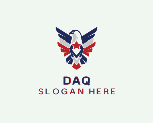 American Stars - Star Eagle Bird logo design