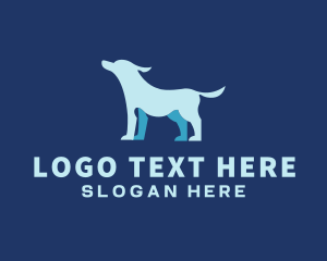 Pet - Blue Pet Dog logo design