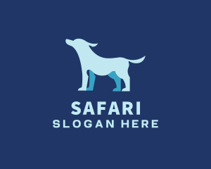 Pet Supply - Blue Pet Dog logo design