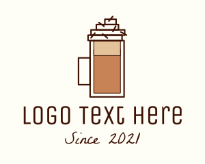 Iced Coffee - Coffee Frappe Pitcher logo design
