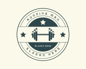 Gym Fitness Dumbbell Logo