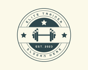 Gym Fitness Dumbbell logo design