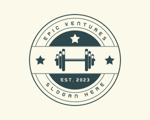 Exercise - Gym Fitness Dumbbell logo design