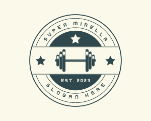 Bodybuilding - Gym Fitness Dumbbell logo design
