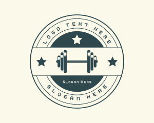 Gym Fitness Dumbbell Logo