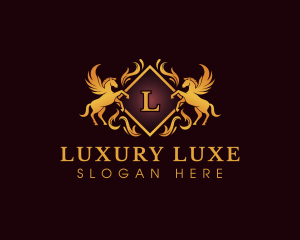 Pegasus Luxury Royalty  logo design