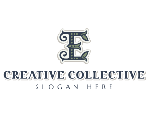 Leaf Boutique Letter E logo design