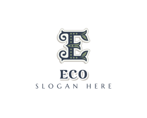 Leaf Boutique Letter E logo design