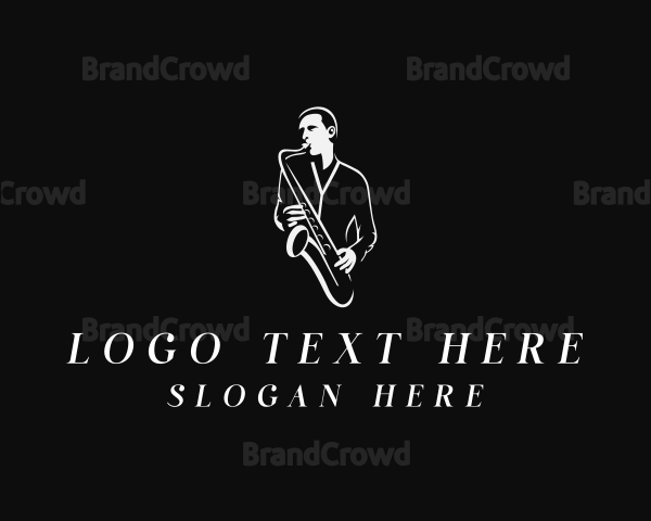 Saxophone Jazz Musician Logo