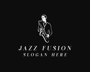 Jazz - Saxophone Jazz Musician logo design