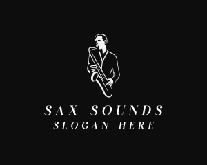 Sax - Saxophone Jazz Musician logo design