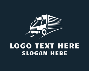 Trailer Truck - Delivery Truck Mover logo design