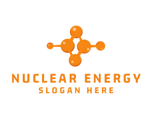 Nuclear - Chemistry Molecule Laboratory logo design