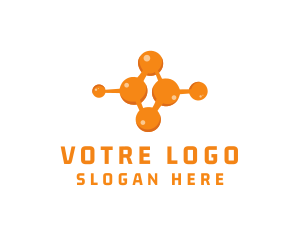 Nuclear - Chemistry Molecule Laboratory logo design