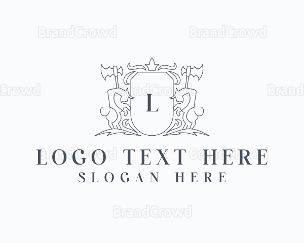 Elegant Bull Crest Logo