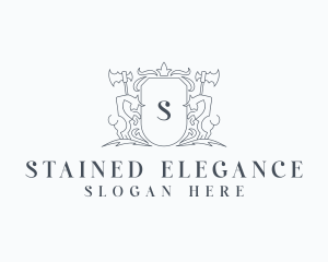 Elegant Bull Crest logo design