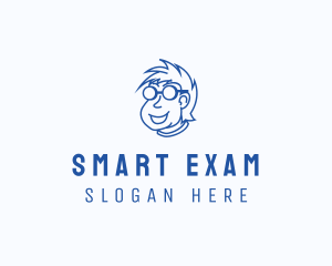 Smart Nerd Character logo design