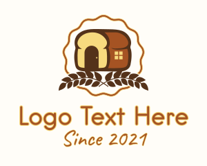 Wheat - Loaf Bread House logo design